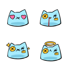 [LINE絵文字] スライムにゃんの画像