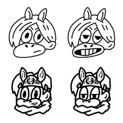 [LINE絵文字] うまの絵文字の画像