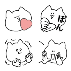 [LINE絵文字] 使いやすいねこ絵文字の画像