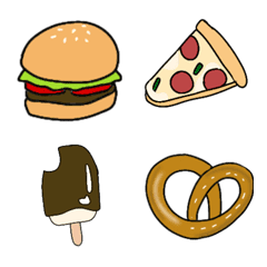 [LINE絵文字] ポップでキュートなカラフルガーリー絵文字の画像