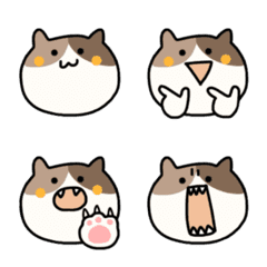 [LINE絵文字] ◎みけねこの画像