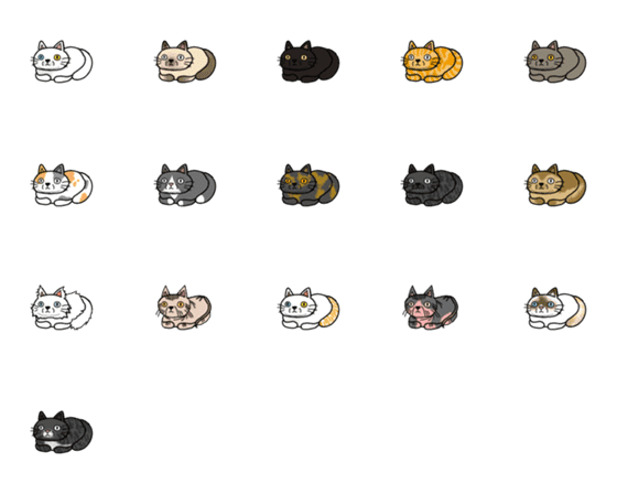 [LINE絵文字]Cat speciesの画像一覧