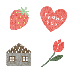 毎日使えるちょっぴり北欧風な絵文字の絵文字メイン画像