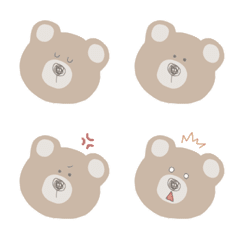 [LINE絵文字] mini me bear 毎日絵文字の画像