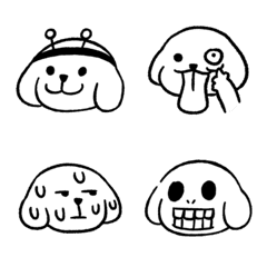 [LINE絵文字] Weird Dog Emojiの画像
