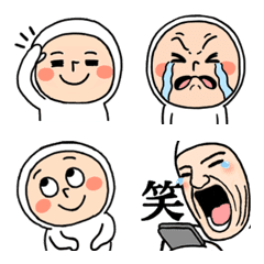 [LINE絵文字] ホワイトタイツちゃんの絵文字⑧の画像