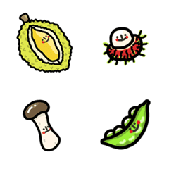 [LINE絵文字] veggie fruity gangの画像