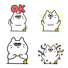 シンプルでかわいい猫の日常で使える絵文字の絵文字メイン画像
