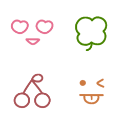 [LINE絵文字] colorful mini emojiの画像