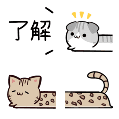 [LINE絵文字] 毎日使える♦ねこたちの絵文字5の画像