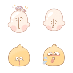 [LINE絵文字] Ding Ding and his A-tu daily emoticonsの画像