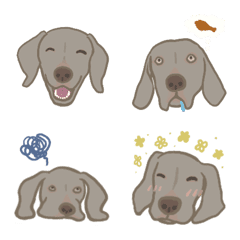 [LINE絵文字] Charming Weimaranerの画像