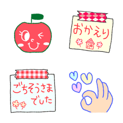 [LINE絵文字] メモとカワイイ絵文字の画像