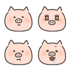 [LINE絵文字] HITOMI's pig emojiの画像