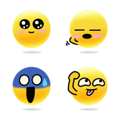 [LINE絵文字] 顔文字♪標準スマイルEMOJI 3の画像