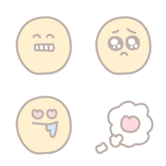 [LINE絵文字] Simple てがき パステルニコちゃんの画像