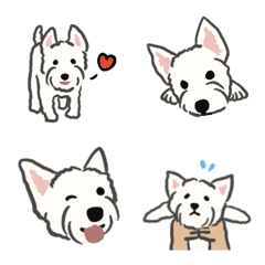 [LINE絵文字] Westie wan wanの画像