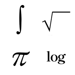 [LINE絵文字] 数学で使われる記号の画像