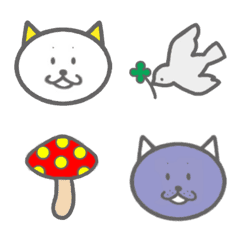 [LINE絵文字] イカす猫の画像