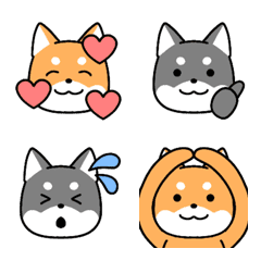 [LINE絵文字] 柴犬絵文字:)の画像