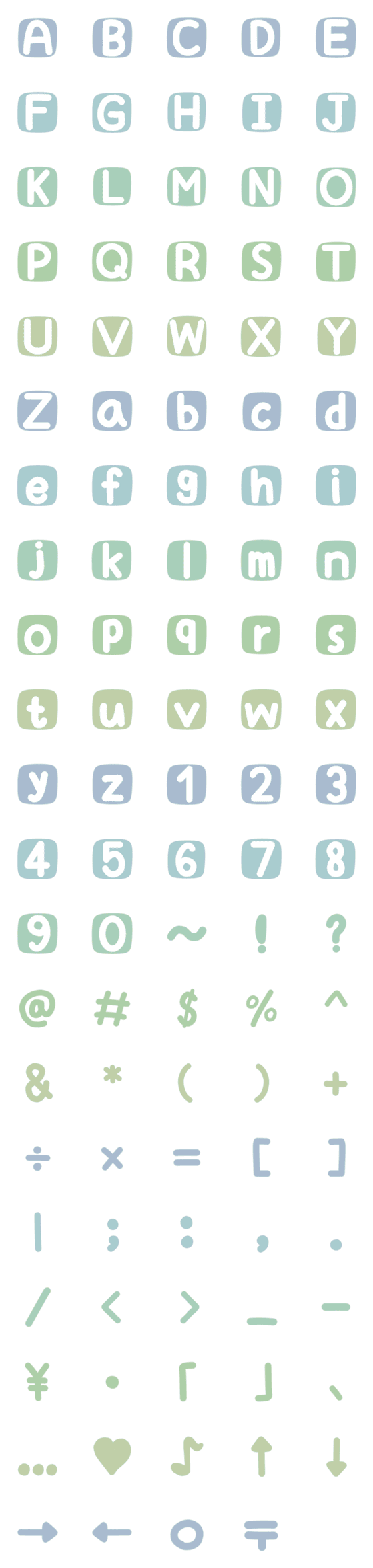 [LINE絵文字]alphabet number symbol 3の画像一覧