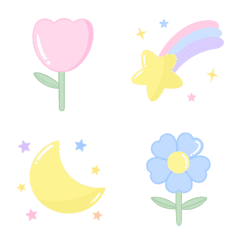 [LINE絵文字] cutie flowers.の画像