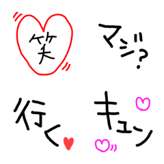 [LINE絵文字] Hands Writing Wordsの画像