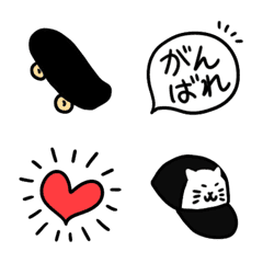 [LINE絵文字] 毎日★スケボーの画像