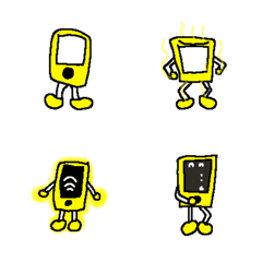[LINE絵文字] Hello Yellow Phoneの画像