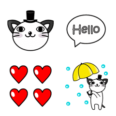 [LINE絵文字] ボビーキャット 楽しい毎日 Emojiの画像