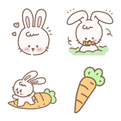 emoji rabbit so cuteの絵文字メイン画像