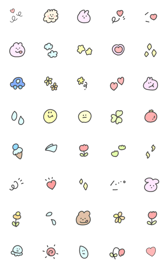 [LINE絵文字]Simple cute likeの画像一覧