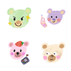 [LINE絵文字] Rainbow Bear01の画像