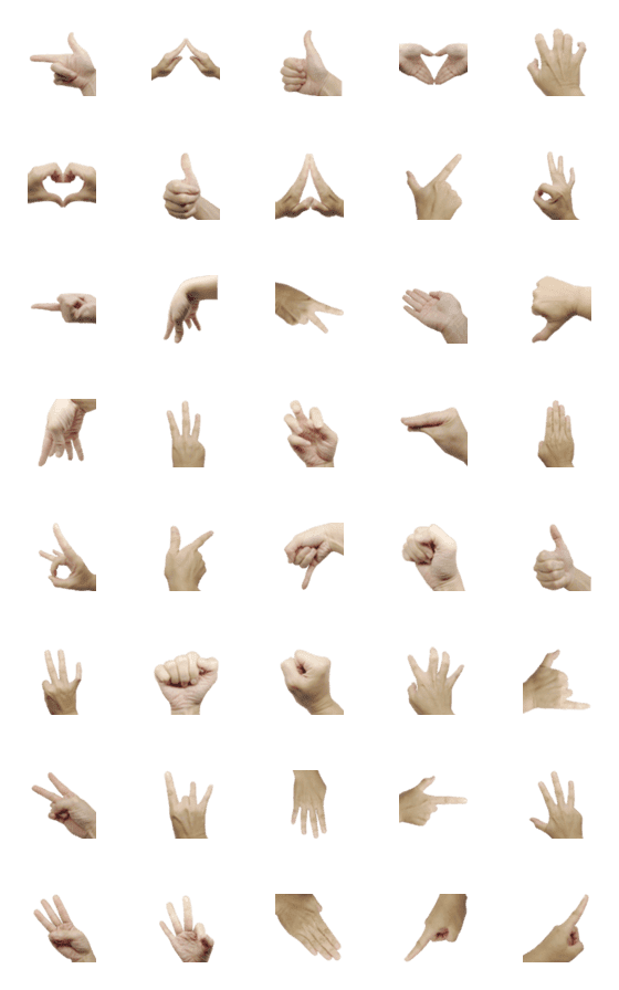 [LINE絵文字]hands no2の画像一覧