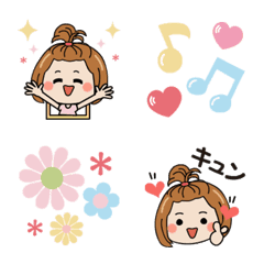 [LINE絵文字] 毎日使える♡気づかい女子の絵文字♪3の画像