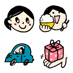 [LINE絵文字] まったり、日常絵文字の画像