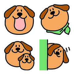 あのファニードッグ by ano (ブラウン)の絵文字メイン画像