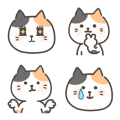 [LINE絵文字] HITOMI's calico cat emojiの画像