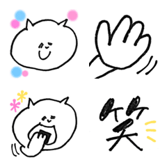 [LINE絵文字] ねこみずの組み合わせいろいろ絵文字の画像