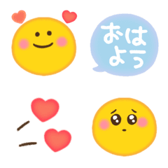 [LINE絵文字] ゆるかわ♡ふんわりニコちゃんの画像