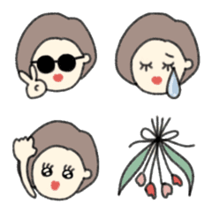 [LINE絵文字] Simple てがき 大人ガーリー 2の画像