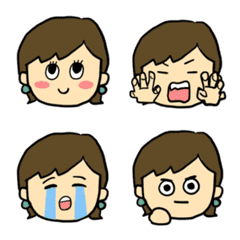 [LINE絵文字] 表情豊か♡ことばに添える♡ほっこり主婦の画像