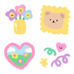 [LINE絵文字] HAPPY COLORFUL DAY :)の画像