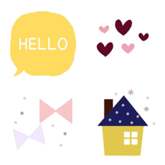[LINE絵文字] 北欧風＆シンプル絵文字の画像
