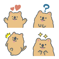 [LINE絵文字] にこにこワラビー絵文字の画像