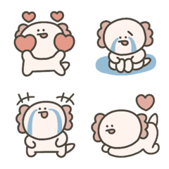 [LINE絵文字] 笑顔のまるうーぱーさん(ウーパールーパー)の画像