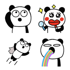 [LINE絵文字] パンダ♡毎日使える絵文字の画像
