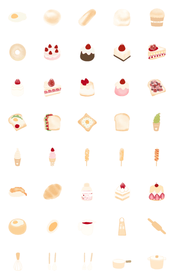 [LINE絵文字]Bakery  loverの画像一覧