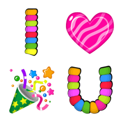 [LINE絵文字] Candy Font for Special Messagesの画像