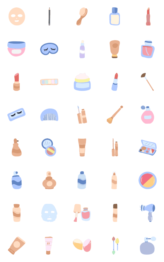 [LINE絵文字]Cosmeticsの画像一覧